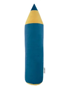Poduszka Kredka Velvet OCEAN BLUE - Kołdry i poduszki dla dzieci - miniaturka - grafika 1