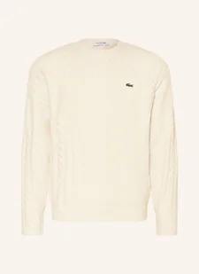 Lacoste Sweter weiss - LACOSTE - Swetry męskie - miniaturka - grafika 1