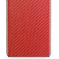 Akcesoria do tabletów i e-booków - Folia naklejka skórka strukturalna na TYŁ do Amazon Fire HD 10 (2017) -  Carbon Czerwony - apgo SKINS - miniaturka - grafika 1