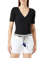 Spodnie damskie - VERO MODA Vmeasy Joy Hw Wide Pants WVN Ga spodnie damskie, Czarny/Aop: ann, M - miniaturka - grafika 1