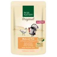 Mokra karma dla kotów - REAL NATURE Original Adult 12 x 85 g Kurczak z indykiem, w galarecie - miniaturka - grafika 1