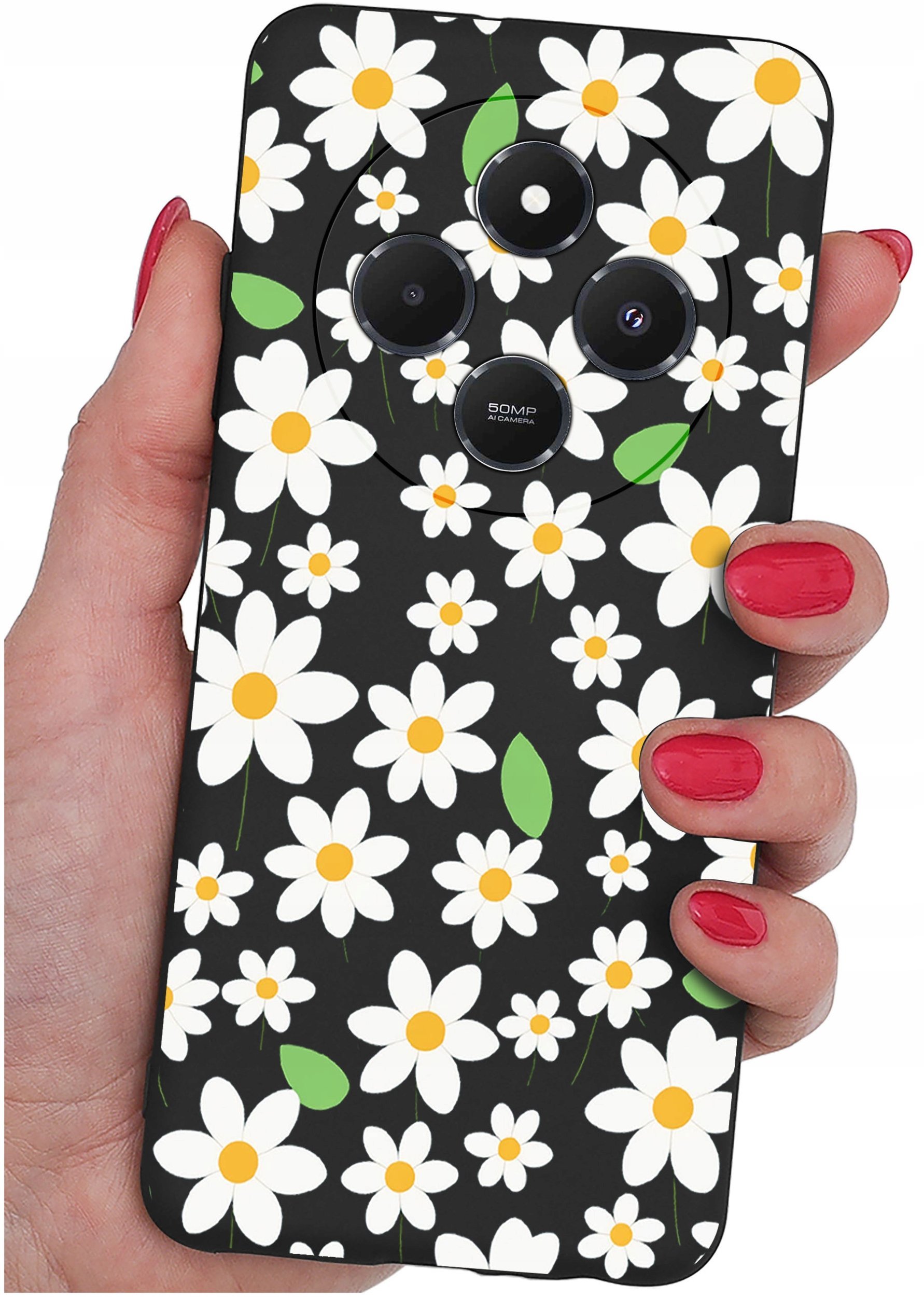 Etui do Xiaomi Redmi 14C WZORYSILIKONOWE MATT CASE + SZKŁO 9H
