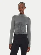 Bluzki damskie - Brave Soul Bluzka LLT-589GRETAGREY Szary Slim Fit - miniaturka - grafika 1