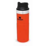 Kubki termiczne - Kubek termiczny Stanley 470 ml TRIGGER ACTION TRAVEL MUG (pomarańczowy) BLAZE ORANGE - miniaturka - grafika 1