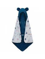 Akcesoria do fotelików - Bonjour Cherie Kocyk do fotelika samochodowego 90/90 Królik minky Posejdon - miniaturka - grafika 1