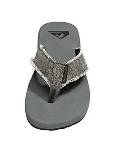 Quiksilver Męskie klapki japonki Monkey Abyss, Szary Grey Black Grey Xsks, 42 EU - Klapki i japonki męskie - miniaturka - grafika 1
