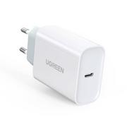 Ładowarki do telefonów - Ugreen szybka ładowarka sieciowa USB Typ C Power Delivery 30 W Quick Charge 4.0 biały (70161) - miniaturka - grafika 1