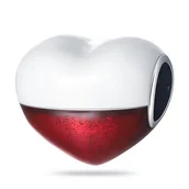 Wisiorki - Zawieszka SREBRO 925 Charms koralik do PANDORA Serce Polska - miniaturka - grafika 1