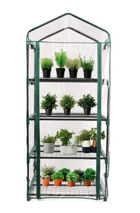 Mini Szklarnia Ogrodowa 4 Poziomy 69x49x158 cm - Szklarnie ogrodowe - miniaturka - grafika 1