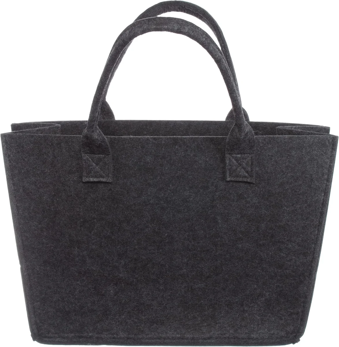 TORBA NA ZAKUPY FILCOWA ANTRACYTOWA 36X15X25CM