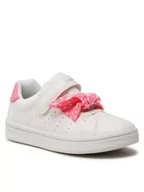 Buty dla dziewczynek - Geox Sneakersy J Djrock Girl J354MC000BCC1Z7Q S Biały - miniaturka - grafika 1