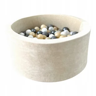 Suchy basen z kulkami 40x90 Velvet Krem 200 piłek - GOTOWY MIX - Suche baseny Suchy basen z kulkami 40x90 Velvet Krem 200 piłek - GOTOWY MIX - Suche baseny - miniaturka - grafika 1