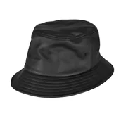 Czapki męskie - kapelusz LEATHER BUCKET HAT - miniaturka - grafika 1