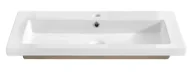 Umywalki - Elior Prostokątna umywalka ceramiczna 100 cm C8-N81 - miniaturka - grafika 1