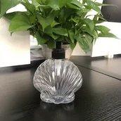 Pozostałe akcesoria kosmetyczne - TEMU 1 szt. Przezroczysty dozownik do mydła w kształcie muszli z pompką - bezołowiowy, bezzapachowy, idealny do balsamów, żeli pod prysznic, - miniaturka - grafika 1