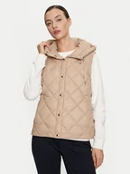 Kamizelki damskie - Tommy Hilfiger Bezrękawnik Classic WW0WW42463 Beżowy Regular Fit - miniaturka - grafika 1
