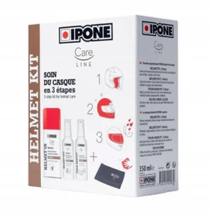 Ipone Helmet Kit Zestaw Do Pielęgnacji Kasku Fibra Spray Czyścik - Kosmetyki samochodowe - miniaturka - grafika 1
