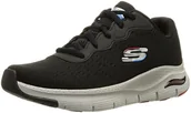Trampki męskie - Skechers Męskie tenisówki Arch Fit, czarne, 8,5 UK - miniaturka - grafika 1