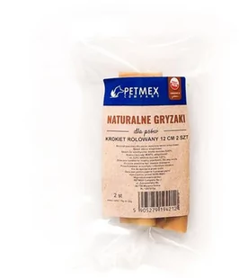 PETMEX - Krokiet ze skóry wieprzowej rolowany gryzak naturalny 12cm 2szt. - Przysmaki dla psów - miniaturka - grafika 1