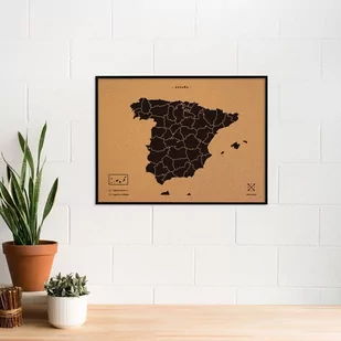 Miss Wood Barcelona, Mapa Cork - Mapa Woody Naturalna Hiszpania - Dekoracje domu - miniaturka - grafika 1