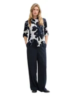 Bluzki damskie - Tom Tailor Bluzka w kolorze biało-granatowym - miniaturka - grafika 1