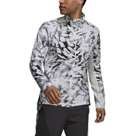 Kurtki i kamizelki sportowe męskie - Kurtka męska adidas FAST AOP JKT grey one/white XL - miniaturka - grafika 1