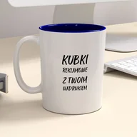 Kubki - Firmowy kubek reklamowy - CLASSIC z kolorowym wnętrzem - miniaturka - grafika 1