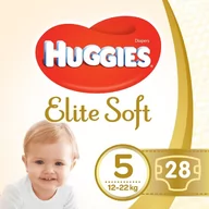 Pieluchy - Pieluchy HUGGIES Elite Soft Jumbo rozmiar 5 (15-22 kg) 28 szt - miniaturka - grafika 1
