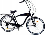 Rowery - Dallas Bike Rower Dallas Cruiser Men 28" 7spd GE - czarny - miniaturka - grafika 1