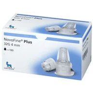 Glukometry i akcesoria dla diabetyków - NovoFine Plus, igły do penów insulinowych, 32G (0,23/ 0,25 mm) x 4 mm, 100 sztuk - miniaturka - grafika 1