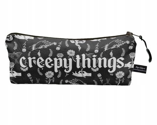 PIÓRNIK SZKOLNY saszetka Creepy things NADRUK przybory