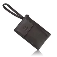 Nerki - SASZETKA MĘSKA SKÓRZANA DO RĘKI BRĄZOWA PAOLO PERUZZI T-90-BR - miniaturka - grafika 1