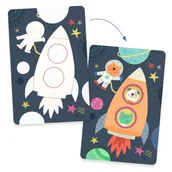 Zabawki interaktywne dla dzieci - Djeco Kolorowanka wodna w drodze - miniaturka - grafika 1