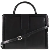 Teczki i aktówki - Teczka damska skórzana KEMER B 473/DW Czarna - miniaturka - grafika 1