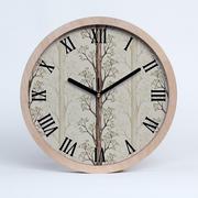 Zegary - Zegar ścienny drewniany rzymski drzewa fi 30 cm, Tulup - miniaturka - grafika 1