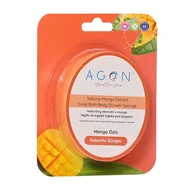 Kosmetyki do kąpieli - Agon Shower Sponge Mango 125g gąbka kąpielowa do ciała nasączona mydłem - miniaturka - grafika 1