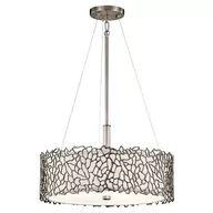 Lampy sufitowe - Elstead Lighting Wielofunkcyjna lampa wisząca Silver Coral 46,4 cm - miniaturka - grafika 1