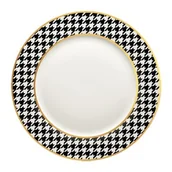 Talerze - Talerz deserowy COCO 15 cm pepitka biało-czarny - miniaturka - grafika 1