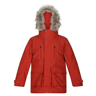 Regatta Unisex dziecięca kurtka Podrick Parka, Czerwony Ochre, 9 Lata - Kurtki i płaszcze dla chłopców - miniaturka - grafika 1