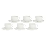 Filiżanki - LA PORCELLANA BIANCA CORTE Zestaw 6 filiżanek do kawy ze spodkiem 80 ml - miniaturka - grafika 1