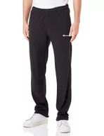 Spodnie sportowe męskie - Champion Legacy Micro Polar Fleece-Straight Hem Spodnie dresowe męskie, Nero, S - miniaturka - grafika 1