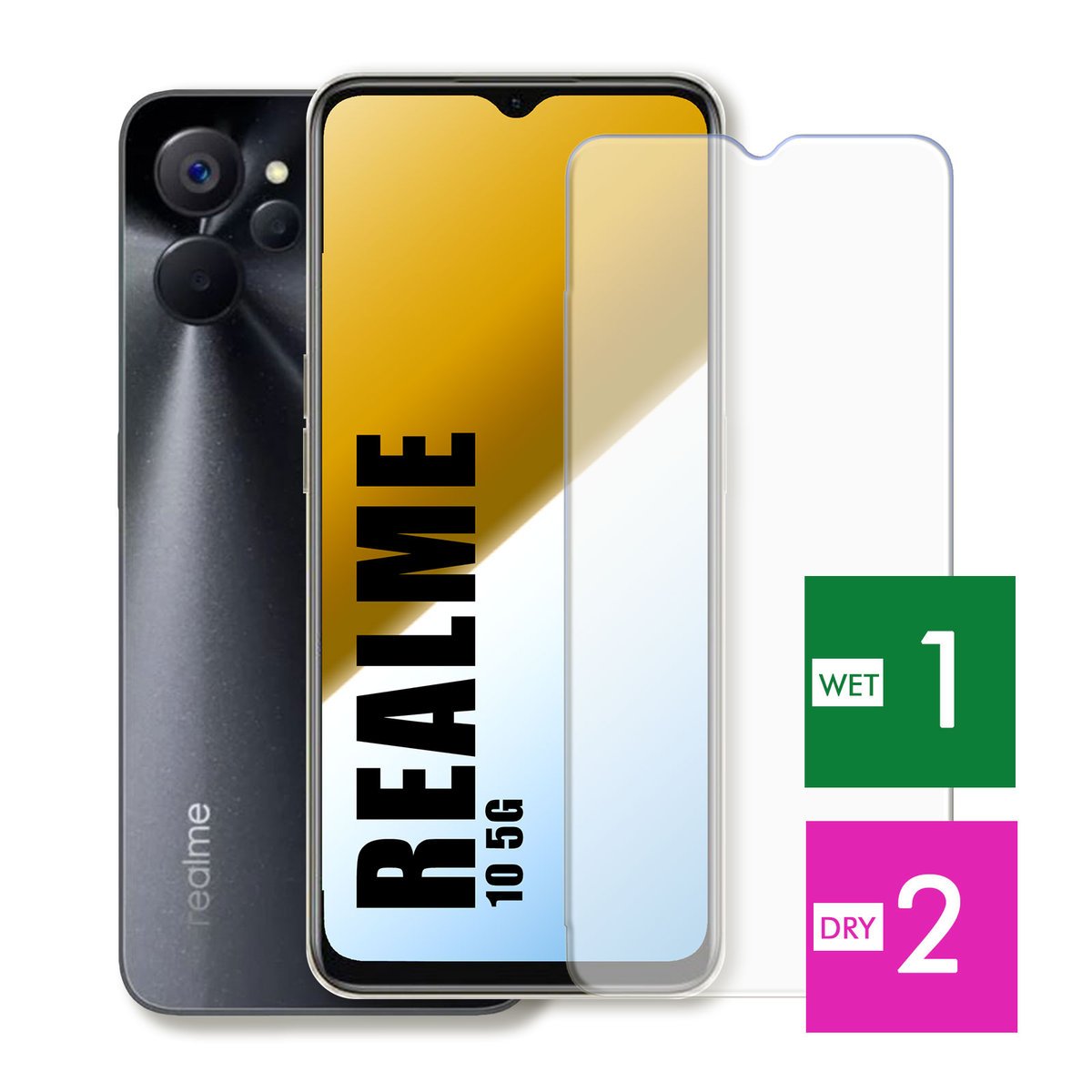 WZMOCNIONE SZKŁO DO REALME 10 5G SZYBKA HARTOWANE 9H JAKOŚĆ