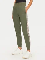 Spodnie sportowe damskie - Guess Spodnie dresowe Britney V2YB15 KB3P2 Zielony Regular Fit - miniaturka - grafika 1