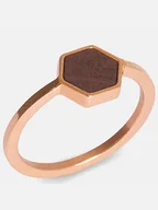Pierścionki - Kerbholz Pierścionek "Hexa" - miniaturka - grafika 1