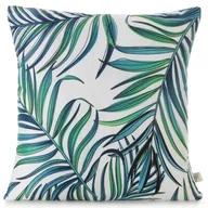 Poszewki na poduszki - Poszewka 40 x 40 Dekoracyjna Palms 02 Biały+Nieb - miniaturka - grafika 1