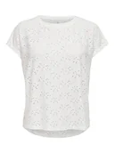 Koszulki i topy damskie - ONLY Koszulka "Smilla" w kolorze białym - miniaturka - grafika 1