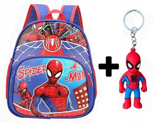 Plecak do przedszkola przedszkolny szkolny SPIDERMAN dla chłopca + BRELOK - Plecaki szkolne i tornistry - miniaturka - grafika 1