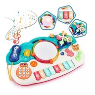 Zabawki interaktywne dla dzieci - Wielofunkcyjny pianino dla niemowląt - 41 cm - miniaturka - grafika 1