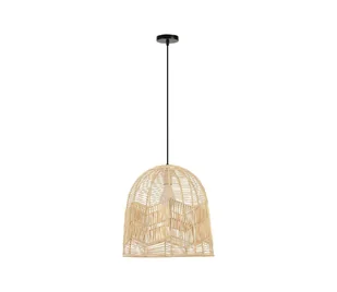 Immax 08262L - Żyrandol na lince PELO 1xE27/40W/230V śr. 40 cm rattan - Lampy sufitowe - miniaturka - grafika 1