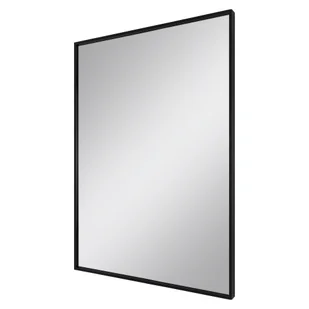 Lustro łazienkowe prostokątne 60x80 cm Dubiel Vitrum One w ramie czarny szczotkowany - Lustra - miniaturka - grafika 1